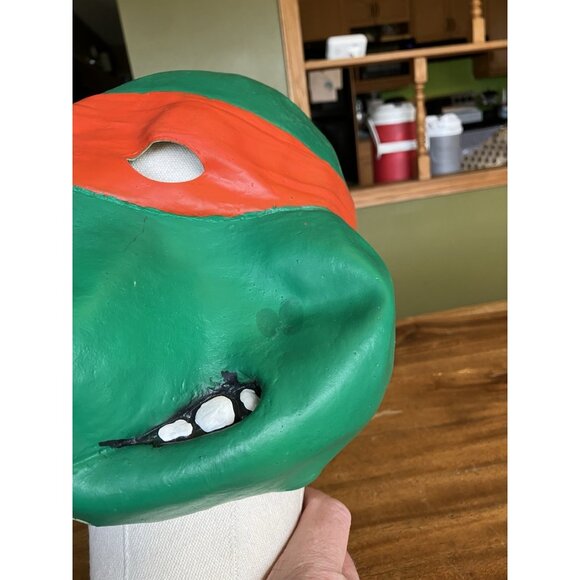 Teenage Mutant Ninja Turtles TMNT Raphael Rubber Mask 1989 Mirage Studios - Picture 9 of 16